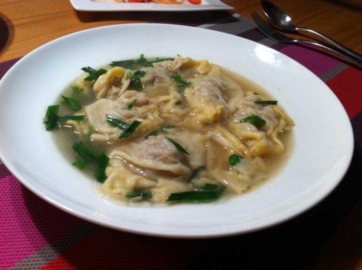 Wan Tan Suppe - Rezept