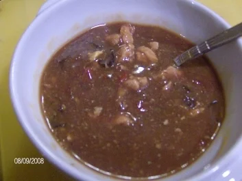 Rezept: Sauer-Scharf-Suppe Sauer-Scharf-Suppe - Rezept