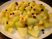 Melonendessert mit Gouda und Trüffelhonig - Rezept