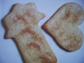 Marzipan-Zuckerplätzchen - Rezept