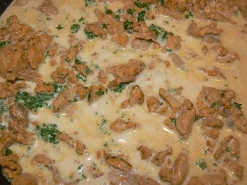 Rezept: pikantes Schweinegeschnetzeltes pikantes Schweinegeschnetzeltes - Rezept