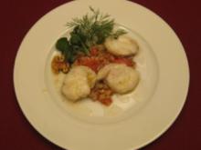 Seeteufelsalat mit Artischocken, Tomaten und Walnüssen - Rezept