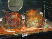 Geflügel, Schweine,- oder Rindfleisch im Salzmantel - Rezept