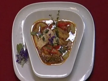 Geschmortes Huhn à la Barigoule - Rezept