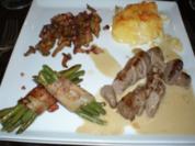 Rezept: Lammfilet mit Knoblauch - Thymian - Sauce Lammfilet mit Knoblauch - Thymian - Sauce - Rezept