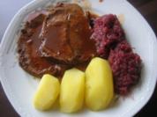 Rinderbraten in Biersoße - Rezept