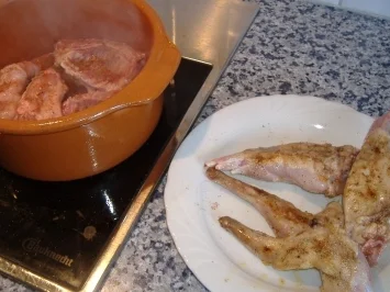 Kaninchen in Mandelsauce - Rezept