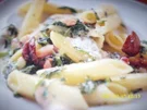 Penne mit Spinat - Rezept