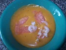 Krebssuppe mit Shrimps und Lachs - Rezept