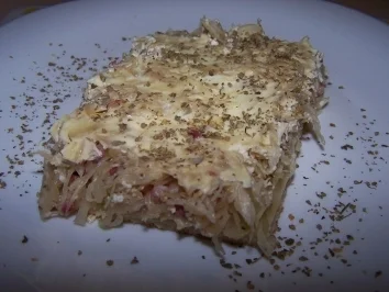 Kartoffel-Sauerkraut-Pizza - Rezept