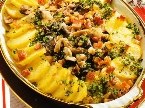 Kartoffel Pilz Auflauf - Rezept