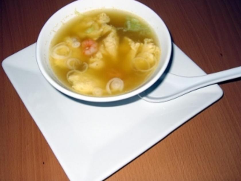 Chinesische Eierblumensuppe - einfach - 94 kcal/100g