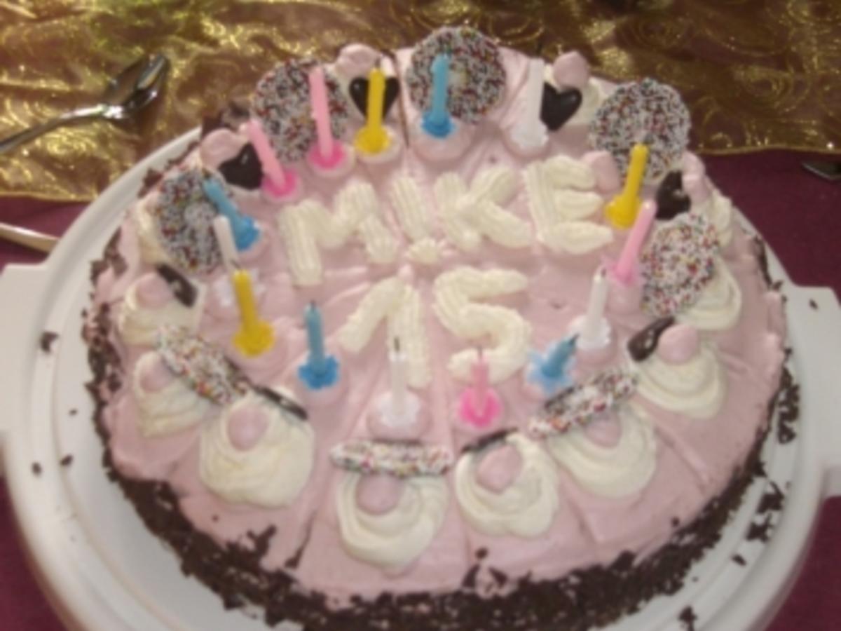 Geburtstagskuchen einmal anders Biskuitteig mit Erdbeersahne - 218 kcal ...