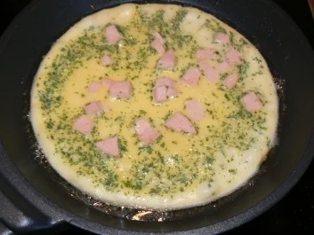 pikante Lyonerpfannkuchen - Rezept