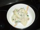 Kartoffelsalat mit Meerrettich und geräucherter Forelle - Rezept