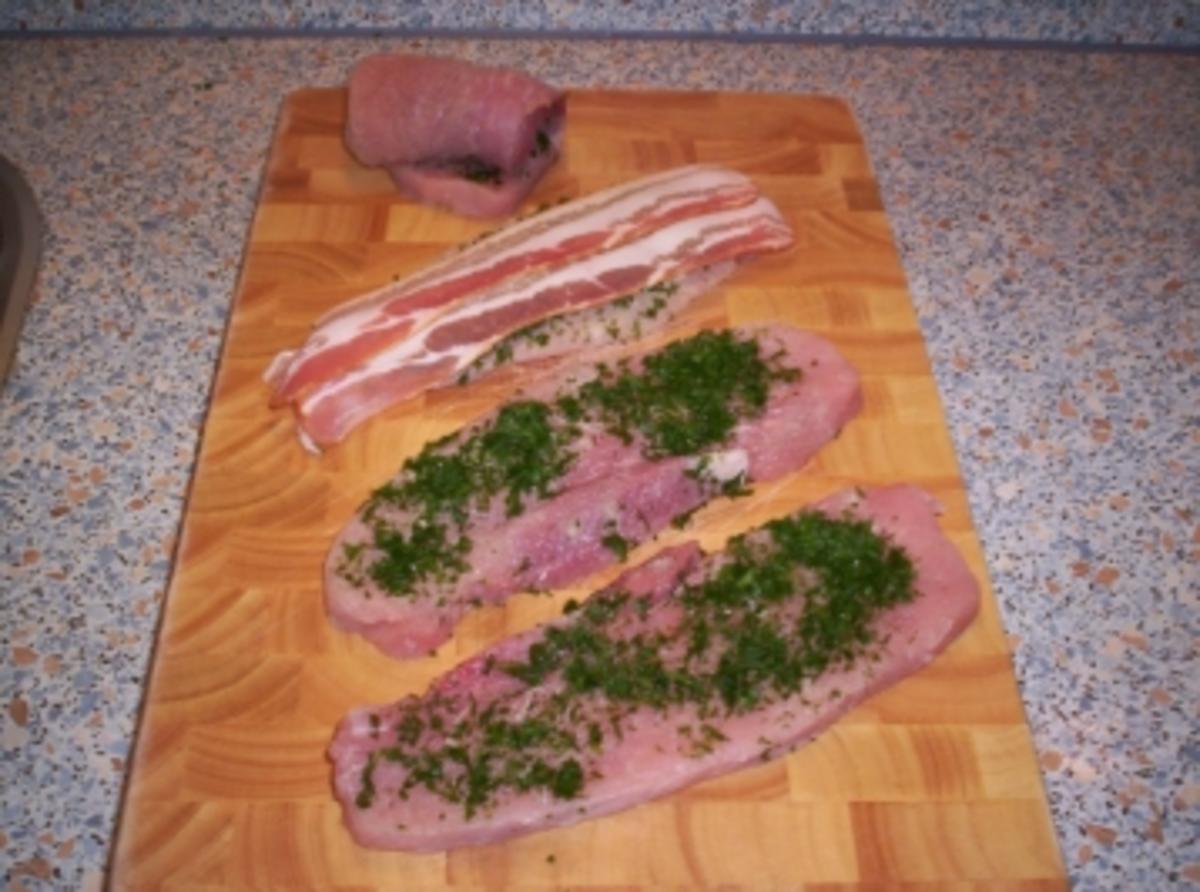Bavaria-Blue Schnitzel mit Bacon - Rezept - kochbar.de