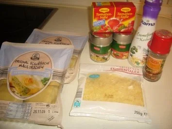 Schnelle gefüllte Maultaschen - Rezept