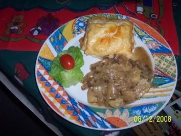 Rezept: Bayrisch Kraut mit Kassler im Mantel Bayrisch Kraut mit Kassler im Mantel - Rezept