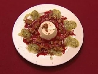 Rezept: Joghurtcrème auf Himbeer-Kiwischaum (Thorsten Havener) Joghurtcrème auf Himbeer-Kiwischaum (Thorsten Havener) - Rezept