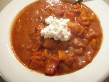 Paprika-Tomaten-Rahm Gemüse - Rezept