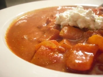 Paprika-Tomaten-Rahm Gemüse - Rezept