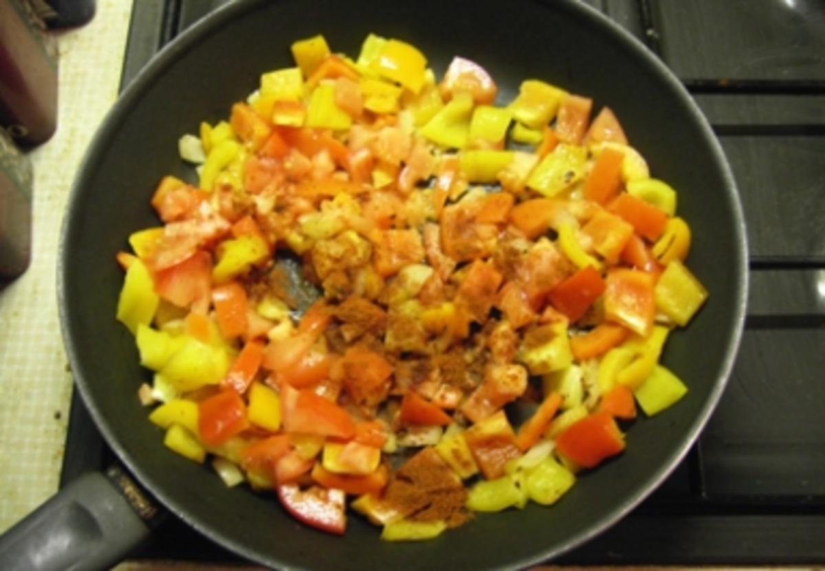 Paprika-Tomaten-Rahm Gemüse - Rezept