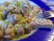 Minutenschnitzel unter einer Käse-Champignon-Haube - Rezept