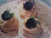 Spaghetti al rosa nero - Rezept
