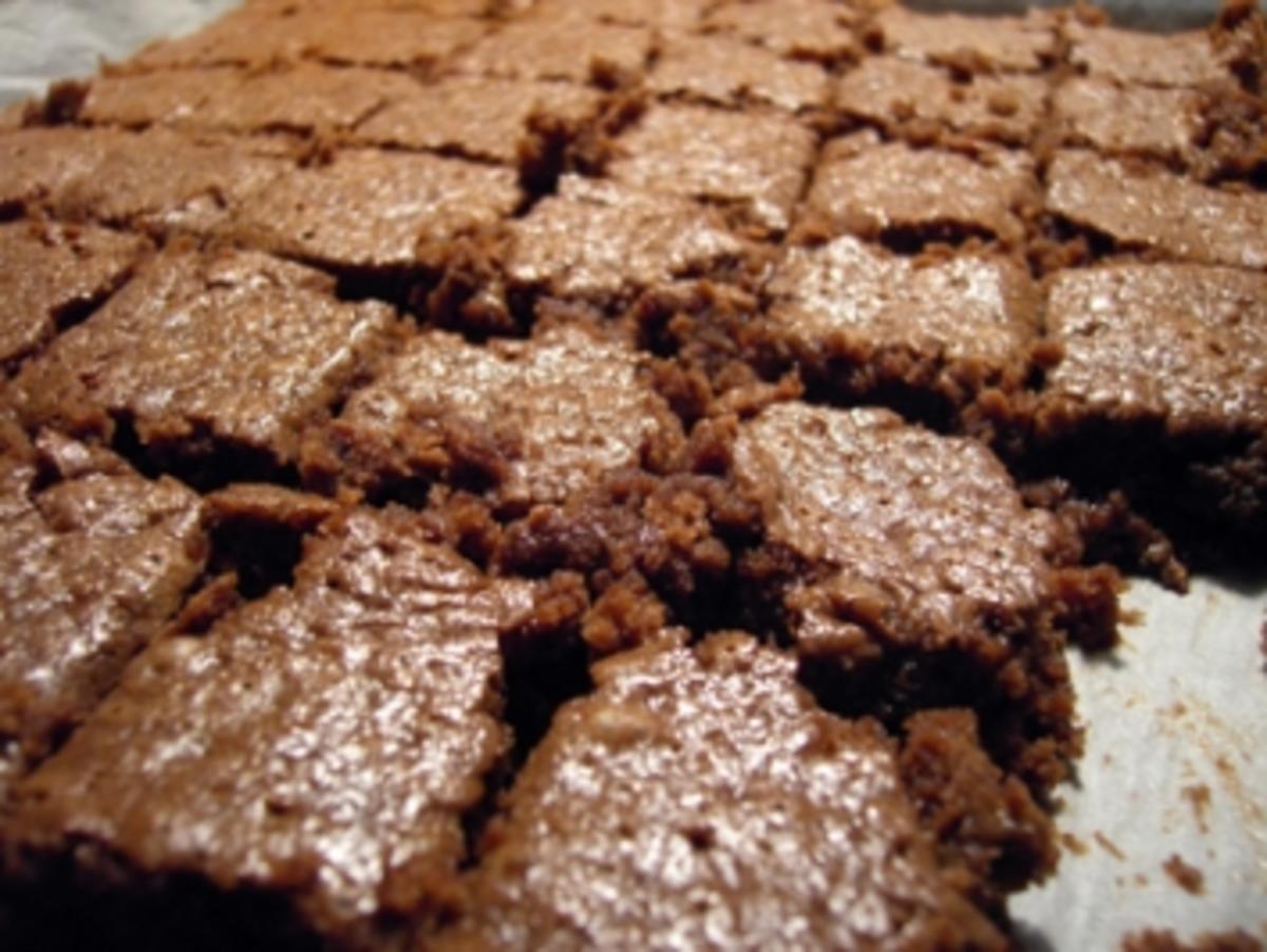 Kuchen: Lebkuchen-Schoko-Brownies - Rezept