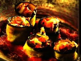 Auberginenrouladen - Rezept