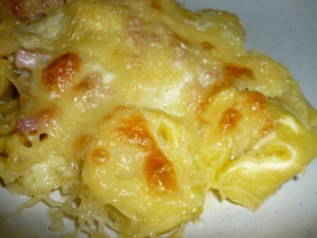 Bilder für Sahnige Tortellini überbacken - Rezept