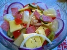 Käsesalat - bunt und herzhaft..... - Rezept