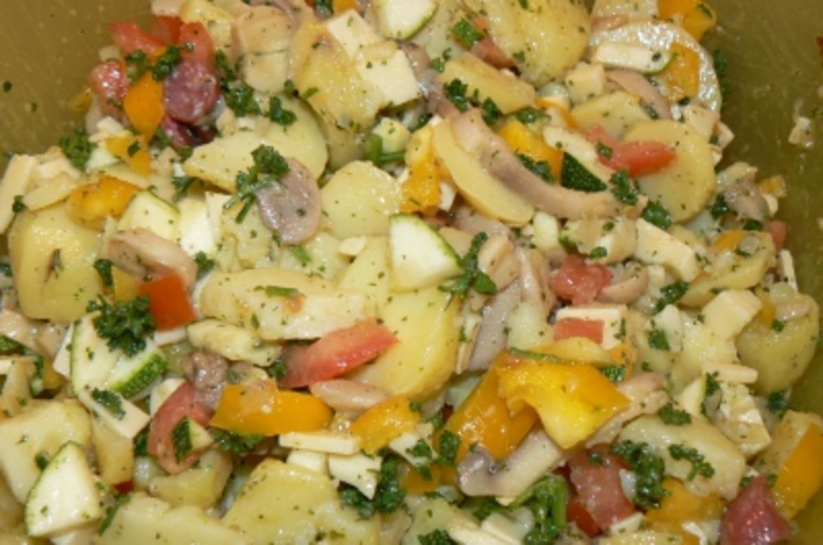 Jaqueline´s bunter Kartoffelsalat - Rezept