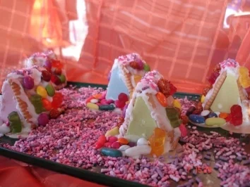 Pfefferkuchenhäuser ohne Pfeffer, lol - Rezept