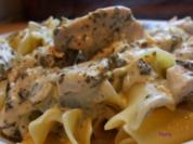 Bandnudeln mit Zitronen-Knoblauch-Hähnchen - Rezept