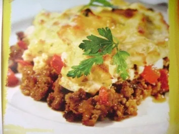 Hack- Püree- Auflauf - Rezept