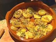 Marinierte Kartoffelscheiben - Rezept