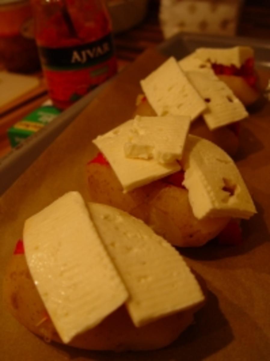 Ajvar-Feta-Kartoffeln - Rezept
