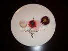 Käsecremetörtchen an Waldfruchtsorbet - Rezept