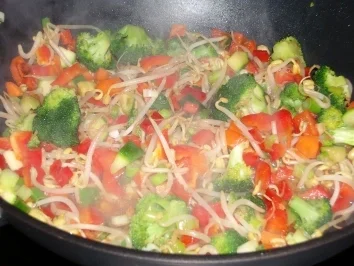 Feuriges Wok-Gemüse - Rezept