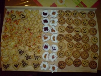 Bunte Plätzchen - Rezept