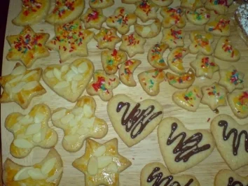 Bunte Plätzchen - Rezept