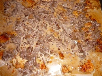 Hähnchenschnitzel in Pfifferling-Rotwein-Sahne - Rezept