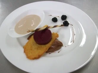 Rezept: Whiskyeis an Fondant mit Brombeermousse Whiskyeis an Fondant mit Brombeermousse - Rezept