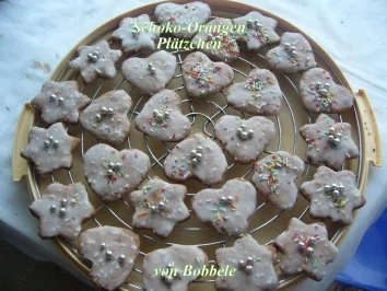 Rezept: Weihnachtsplätzchen: Schoko-Orangen-Plätzchen Weihnachtsplätzchen: Schoko-Orangen-Plätzchen - Rezept