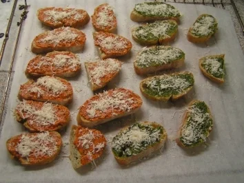 Ciabatta mit Pesto überbacken - Rezept