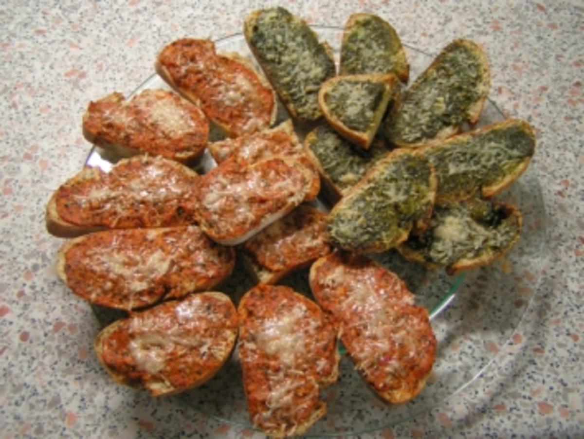 Ciabatta mit Pesto überbacken - Rezept