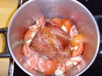 Kasslerkamm mit Ananas / Sauerkraut.... - Rezept