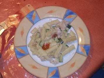 Nudelauflauf mit Zucchini und Fisch - Rezept