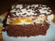 Stracciatella - Pfirsich - Kuchen - Rezept